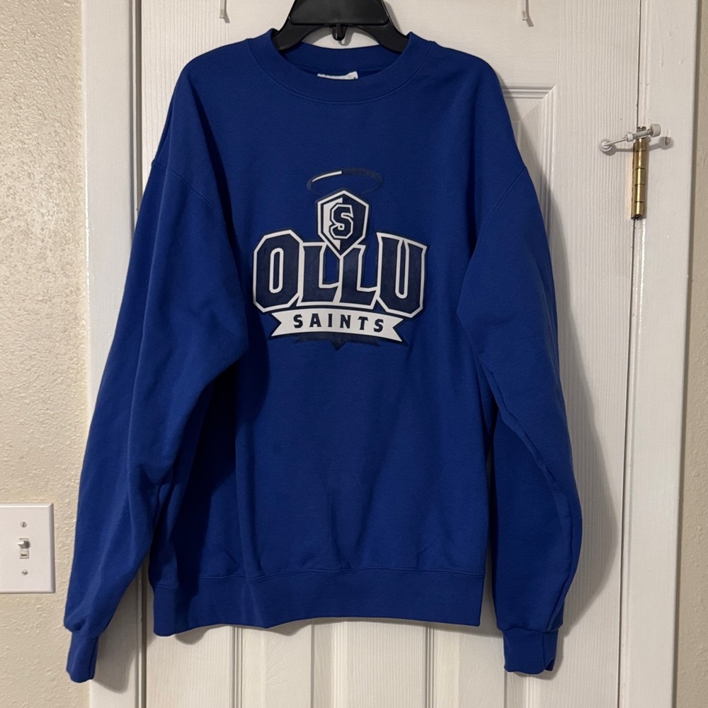 Champion Royal Blue OLLU Saints Crewneck Sweatshirt